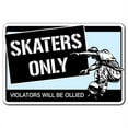 thumbnail image 1 of SignMission Z-Skaters Only 8 x 12 Po Patineurs Signe Seulement, 1 of 1