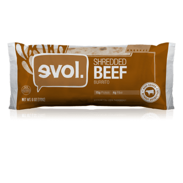 Evol Classic Burrito with Shredded Beef 6.0Ounce (12 Count)