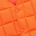 thumbnail image 4 of ATOGUTA Boys Puffer Jacket With Hood Puffer Vest Lightweight Waterproof Sleeveless Outwear for Boys Girls Orange, Size 2T-8, 4 of 5
