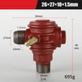 thumbnail image 6 of Ana 3 Port Iron Male Thread Check Valve Connector Tool For Air Compressor Air Pump, 6 of 9