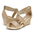 thumbnail image 2 of Women's Elastic Ankle Strap Wedge Sandals, 2 of 5