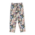 thumbnail image 4 of Balery Rose Flowers print Women's Pajama Pants,Ultra Lightweight Pjs,Lounge Pant-X-Large, 4 of 9