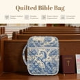 thumbnail image 6 of ZUXONGSY Horse Butterfly Camellia Print Bible Cover Case for Women Quilted Bible Carrying Case Portable Journal Case with Handle Christian Tote Bag for Study, 6 of 7