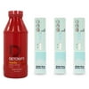 Detoxify Brand - Ready Clean Herbal Cleanse Tropical Fruit Flavor - 16 oz. & 3 Marijuana THC At Home Urine Drug Dip Test Kits