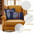 thumbnail image 2 of 2 Pack Outdoor Waterproof Throw Pillow Covers,American Ice Hockey Sports Decorative Square Pillow Case Patio Pillowcases for Chair Couch Sofa 16x16in, 2 of 9