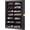black, variant on Knife Display Case Pocket Knife Display Stand Military Folding Knife Shadow Box Wall Cabinet with Uv Protection Acrylic Lockable, Black