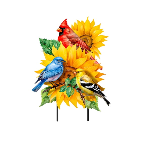 Briarwood Lane Summer Metal Art 16x18 Birds in the Garden For Summer Metal Art