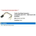 thumbnail image 2 of Trailer Tow Relay Connector - Compatible with 1975 - 1980 Ford E-350 Econoline 1976 1977 1978 1979, 2 of 2