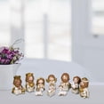 thumbnail image 4 of Figuras de la Natividad de la Sagrada Familia Miniaturas del pesebre Estatua de mesa Estatua religiosa blanco, 4 of 9