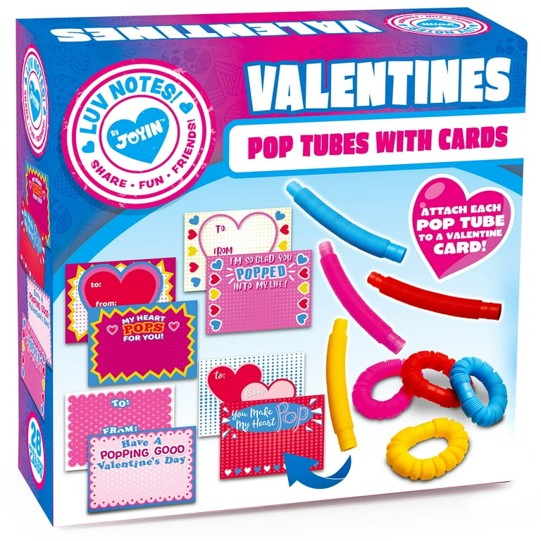 Kids Valentines Day Gifts for Class - 24 Pack Valentines Gift Cards with  Glow in The Dark Dinosaur Stretchy String Toys for School Classroom  Exchange