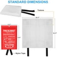 thumbnail image 6 of Emergency Fire Blanket - 3 Pack Suppression for Kitchen, 40” x 40” Home, Fiberglass Blanket, 6 of 8