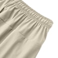 thumbnail image 5 of Afuyipoi ​Men's Performance Athletic Shorts with Zipper Pockets, 4-Way Stretch Quick Dry Training Shorts, Elastic Waist Gym Shorts for Workout and Running Khaki Size M, 5 of 8