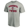 thumbnail image 2 of Men's Heather Gray Minnesota Twins Heart & Soul T-Shirt, 2 of 3