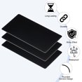 thumbnail image 3 of Uxcell 3x2 Inch Anodized Aluminum Sheet Metal, Self Adhesive Laser Plates Engraving Blanks 0.5MM Thin, Black 6 Pack, 3 of 6