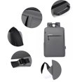 thumbnail image 4 of Men's Large Capacity Slim & Durable Business Travel Bookbag With USB Charging Port - Trendy & Fashionable!, 4 of 5