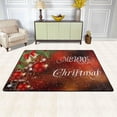 thumbnail image 2 of Dreamtimes Christmas New Year Non-Slip Area Rug 36"x24", Red Snowflake Ball Floor Carpet Comfort Floor Mats for Indoor Front Porch,Living Room, Bedroom,Kitchen, 2 of 5