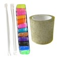 thumbnail image 3 of Kit de cintas adhesivas Nano Tape Bubble, cintas adhesivas para manualidades DIY, reutilizables, para el aula, para niños, impermeables, removibles, para adultos, con pajitas, cintas Estilo B, 3 of 7