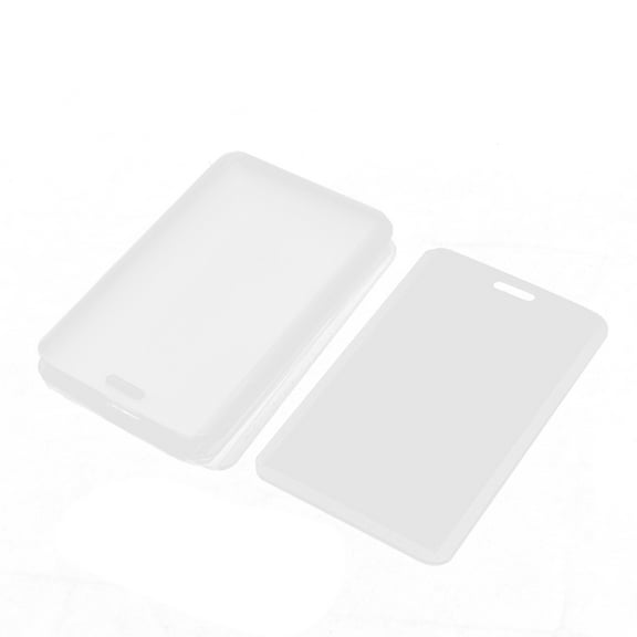 Unique Bargains Plastic Vertical Photo Name Tag Company Position ID Work Badge Card Holder 10PCS