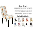 thumbnail image 2 of 4Pcs Fall Chair Covers Autumn Watercolor Pumpkin Dining Chair Slipcover Protector Removable Stretch Elastic Seat Cover for Fall Thanksgiving Party Kitchen Home Hotel Restaurant Ceremony Decor, 2 of 6