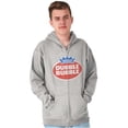 thumbnail image 5 of Vintage Dubble Bubble Gum Double Logo Zip Up Hoodie Men's Women's Brisco Brands S, 5 of 6