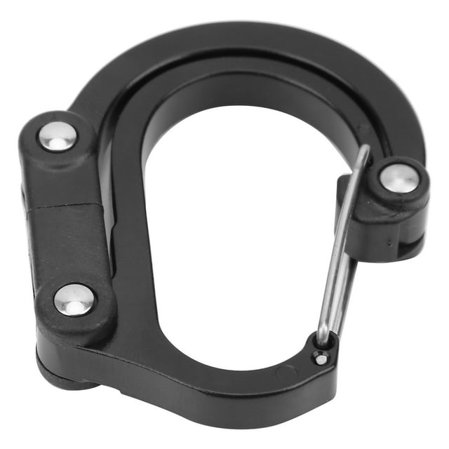 Luggage Carabiner Hook, Carabiner Clip and Hook, Multi-functional Carabiner Clip, for Small Bags Luggage Black