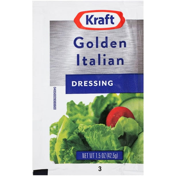 Kraft Golden Italian Salad Dressing Single Serve Packet (1.5 Oz Packets