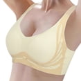 thumbnail image 4 of Sports Bras for Women Wireless Lifting Support Anti Sagging Comfort Push Up Bra Push Up Bra White M, 4 of 6