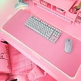 thumbnail image 5 of Pink RGB Gaming Mouse Pad 31.5x12 Inch PC XL Large Extended Glowing Led Light Up Desk Pad Non-Slip Rubber Jmiyav Base Computer Keyboard and Mouse Pad Cool Cute Mousepad Mat, 5 of 6