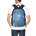 thumbnail image 4 of Easygdp Snowflakes1 Mochila de Gran Capacidad Minimalista Ideal para Escuela, Viajes y Uso Diario, 4 of 6