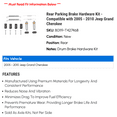 thumbnail image 2 of Rear Parking Brake Hardware Kit - Compatible with 2005 - 2010 Jeep Grand Cherokee 2006 2007 2008 2009, 2 of 2