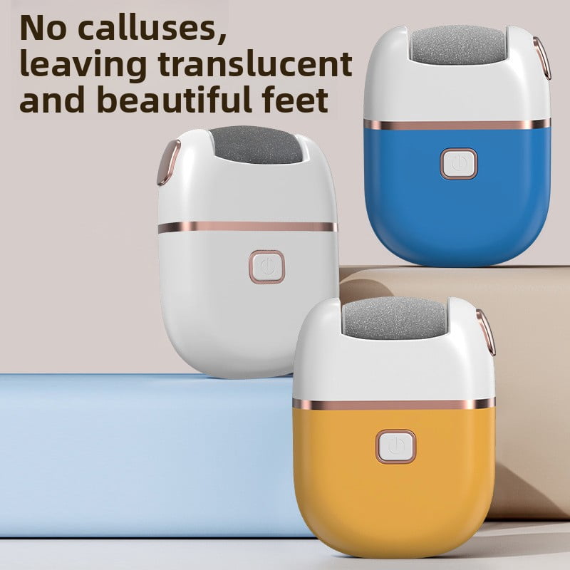 Electric foot grinder, two-speed adjustment, washable, removes dead skin and calluses, and cares for foot health.