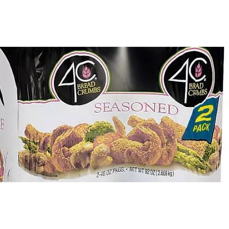 4C Seasoned Bread Crumbs, 2 Pk. 46 oz. - Gourmet Flavor, Great for