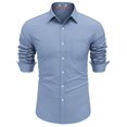 thumbnail image 2 of COOFANDY Sage Mens Dress Shirt Long Sleeve Button Up Shirts for Men Business Casual Shirts, 2 of 3