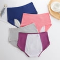 thumbnail image 2 of Pantalones fisiológicos a prueba de fugas antes y después del período menstrual, toallas menstruales, pantalones sanitarios, ropa interior transpirable de cintura alta de talla grande para mujeres, 2 of 6