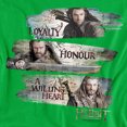 thumbnail image 2 of The Hobbit Loyalty and Honour Women's T Shirt, Kelly Green, 2X-Large, 2 of 6