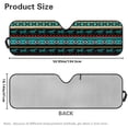 thumbnail image 7 of Yuyamidu Aztec Horse Windshield Sunshade Foldable Sun Visor for Jeep Wrangler TJ JK JKU Sport Sahara Rubicon 2 Door & 4 Door, 7 of 7
