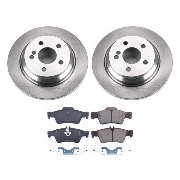 Ultimate Brakes Rear Ceramic Brake Pad and Rotor Kit with Hardware WM80964