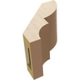 thumbnail image 6 of Ekena Millwork 5"W x 6"D x 6"H Ridgewood Rough Cedar Woodgrain TimberThane Knee Brace, Primed, 6 of 6