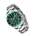 thumbnail image 3 of Reloj para hombre Reloj con pantalla de fecha y hora Reloj de pulsera Estilo deportivo Reloj de cuarzo preciso Reloj de pulsera para hombre, Verde Inevent EL003018-01B, 3 of 7