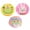 2, variant on jiaroswwei 1 Set Waterproof Shower Cap Cartoon Pattern PVC Stretchy Adjustable Bath Cap for Bathroom