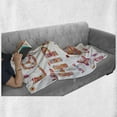 thumbnail image 5 of Groovy Soft Flannel Fleece Throw Blanket, Love Hippie Flowers Season Ladybird Ladybugs Nature Flourishes Art Print, Cozy Plush for Indoor and Outdoor Use, 50" x 60", Multicolor, by Ambesonne, 5 of 5
