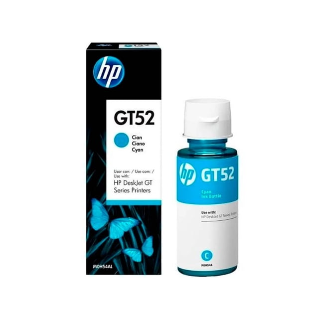 Botella de tinta original cian HP GT52 M0H54AL . HP GT52 GT 5820 5810 M0H54AL