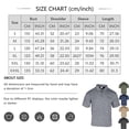 thumbnail image 3 of LTTVQM Mens Shirt Chest Pocket Pigment Washed Polo Neck Short Sleeve Top Light Daily Travel Casual Blouses Black M, 3 of 6