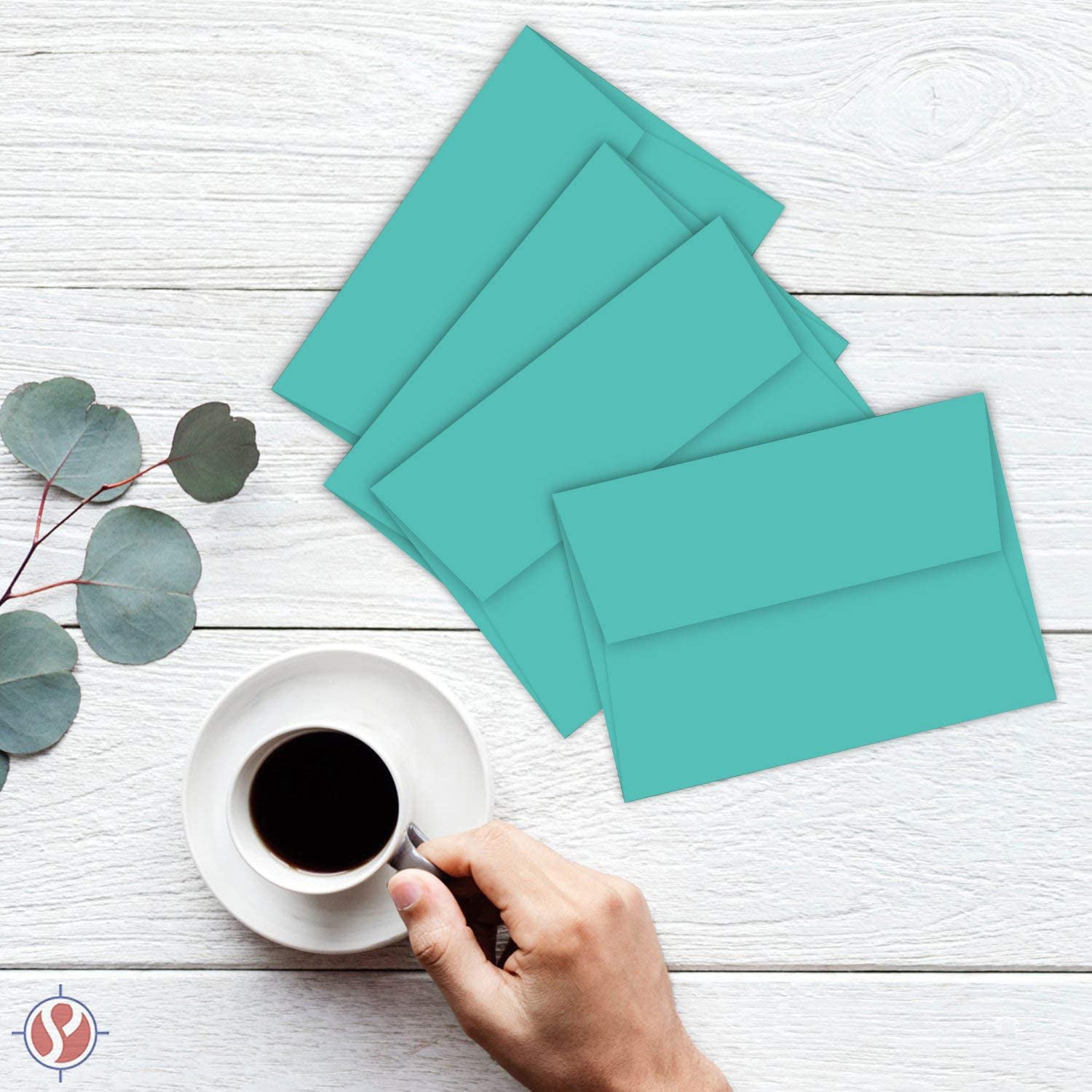 Sea Blue A7 Bright Color Envelopes - 5 1/4 x 7 1/4 Inches - Perfect for 5x7 Photos, DIY Arts and Crafts Cards - for Professional and Homemade Projects - Pack of 50 Envelopes