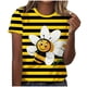 thumbnail image 1 of Tops de Cuello Redondo para Mujeres Casual de Moda Impresa Camiseta de Manga Corta Top 95% Poliéster 5% Elastano para Uso Diario Y de Fiesta, 1 of 5
