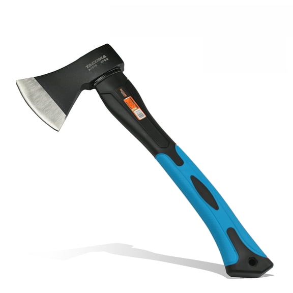 "15" Portable Camping Hatchet - Heat-Treated Alloy Steel Axe with Fiberglass Handle for Wood Chopping, Ideal for Camping, Carpentry & Gardening (Model: 1PC)