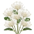 thumbnail image 1 of Flores artificiales Briful Mums Spring, 10 cm, blancas, 6 unidades, 1 of 5