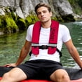 thumbnail image 2 of WUSUOWEI 1PC Adult Automatic PFD Vest,Inflatable Kayak Water Sports Vest,Soft and Lightweight Cloth,Breathable Mesh Inner Vest for Kayaking,Paddleboarding,Sailing,Boating,Fishing, 2 of 9