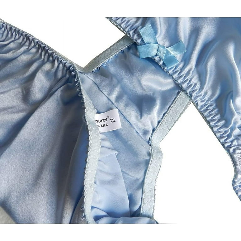 Yavorrs Women's 100% Mulberry Silk Panties String Bikini 