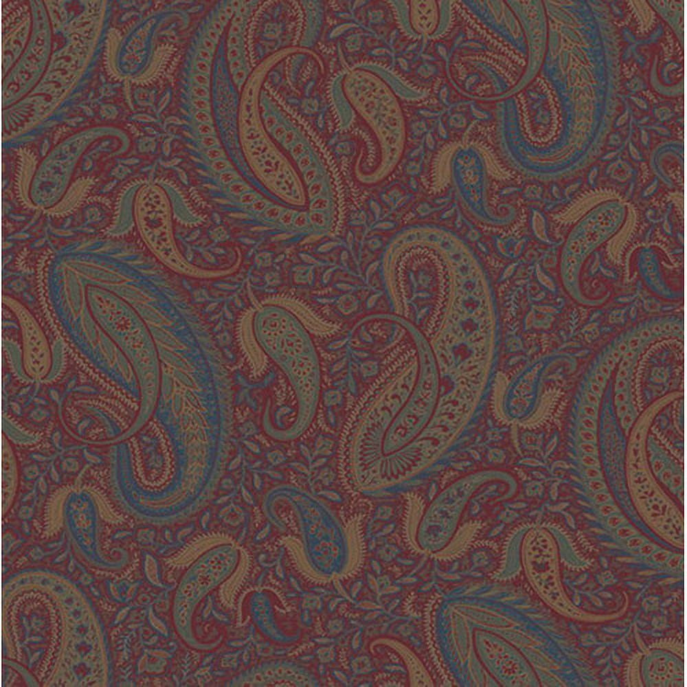 Chesapeake Nathaniel Beige Modern Paisley Wallpaper